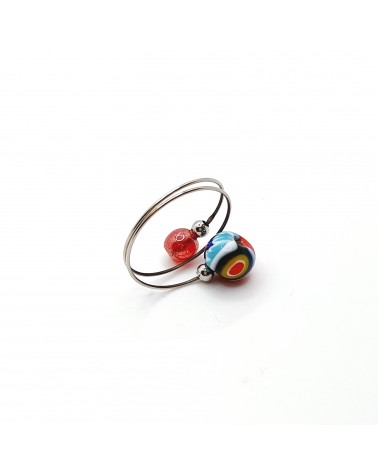 Bague Sublime en verre de Murano made in Italie