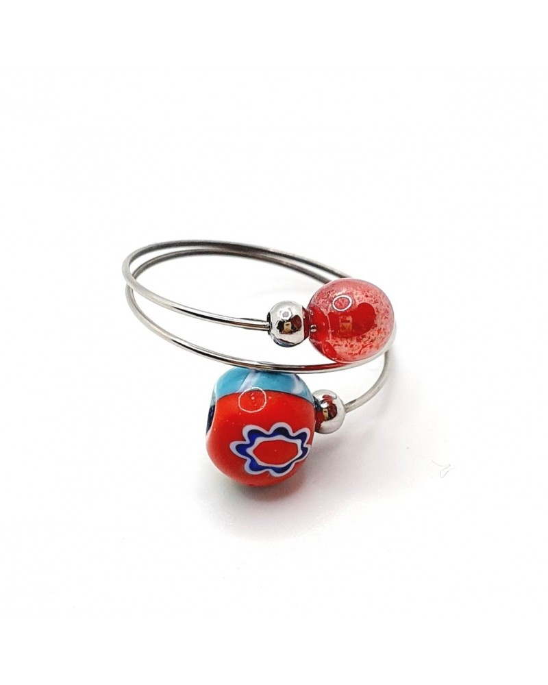 Bague Sublime en verre de Murano made in Italie