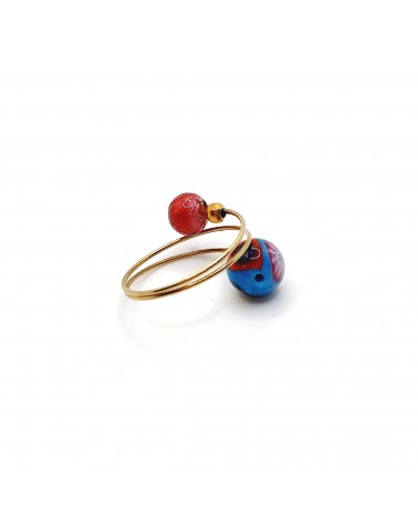 Bague Sublime en verre de Murano made in Italie