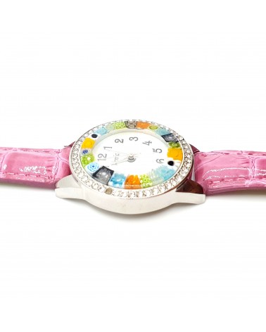 Montre avec murrine bijoux fantaisie fait à la main made in Italy