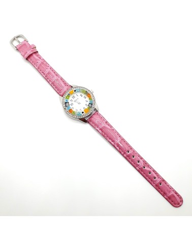 Montre avec murrine bijoux fantaisie fait à la main made in Italy