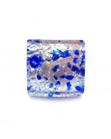 Bague carré verre Murano bijoux fantaisies