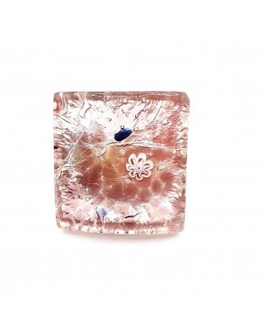 Bague carré verre Murano bijoux fantaisies