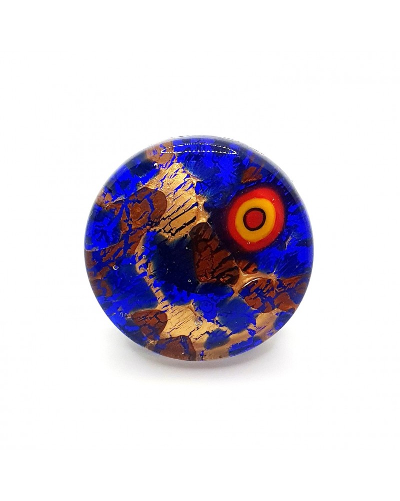 Bague ronde verre Murano bijoux fantaisies