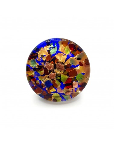 Bague ronde verre Murano bijoux fantaisies