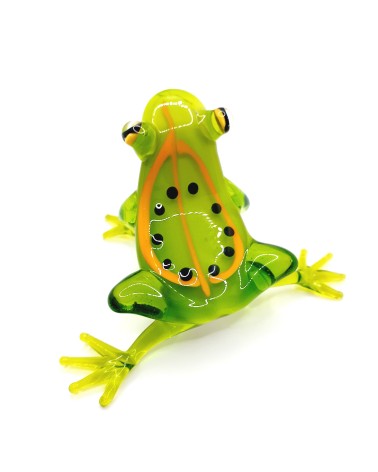 Grenouille en verre de Murano made in Italie animal