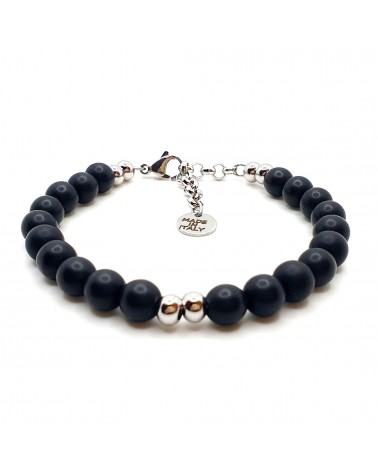 Bracelet Pierres Naturels Noir bijoux fantaisies