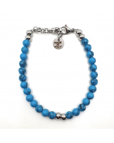 Bracelet Pierres Naturelles Turquoise bijoux fantaisies