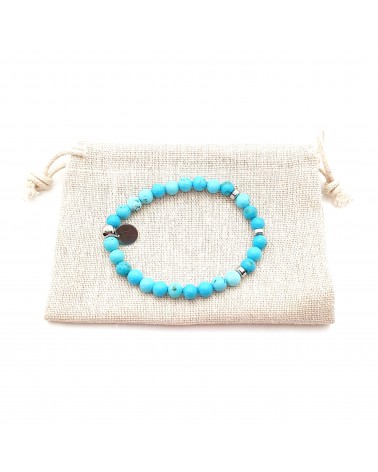 Bracelet Pierres Naturelles Turquoise bijoux fantaisies