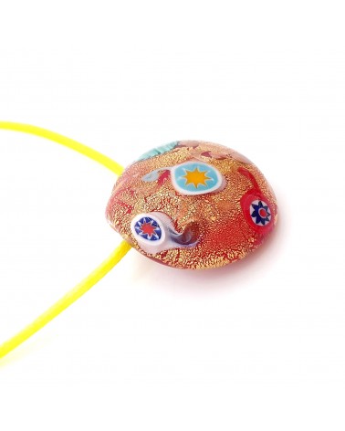 Pendentif coquille bombée en verre de Murano bijoux fantaisies créateurs italiens