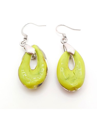 Boucles d'oreilles goutte en verre de Murano bijoux fantaisies fait à la main Bijoux Murano