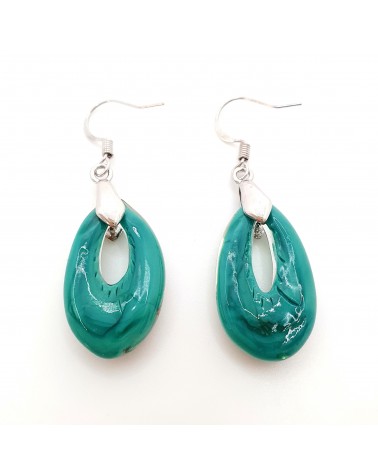 Boucles d'oreilles goutte en verre de Murano bijoux fantaisies fait à la main Bijoux Murano