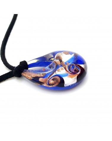 Petit pendentif goutte verre Murano bijoux made in Italie