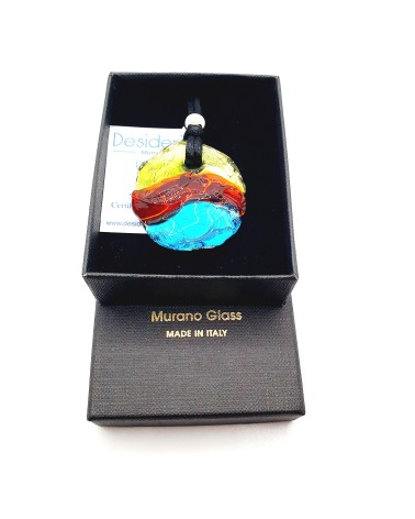 pendentif vague verre Murano Italie bijoux