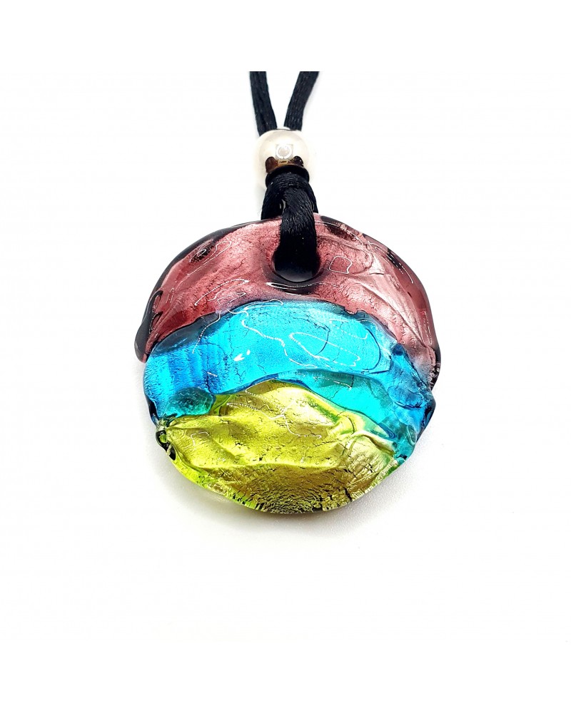 pendentif vague verre Murano Italie bijoux