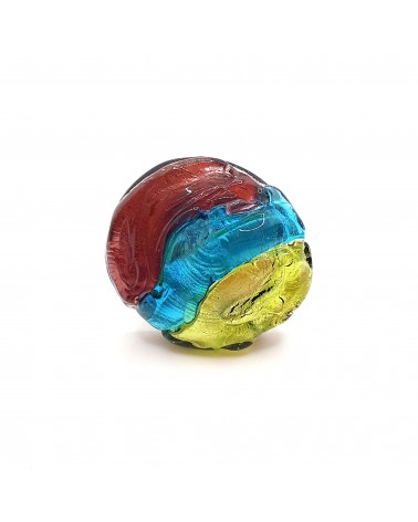 Bague ronde verre Murano collection vague bijoux fait à la main