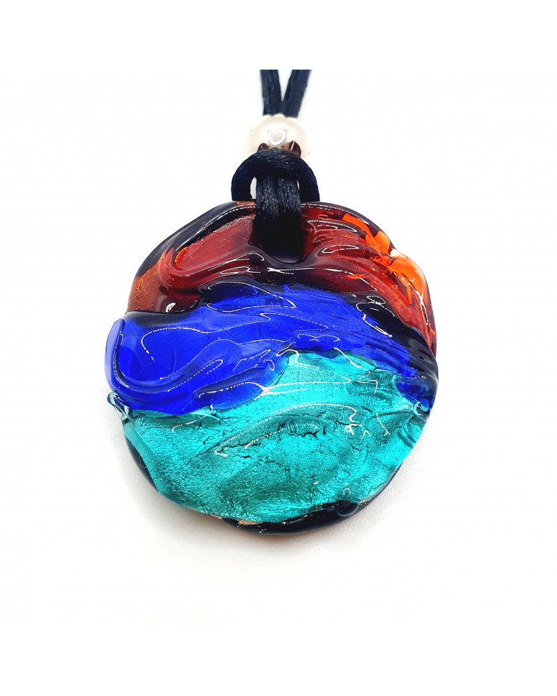 pendentif vague verre Murano Italie bijoux