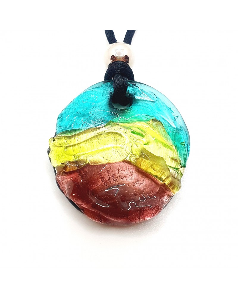 pendentif vague verre Murano Italie bijoux