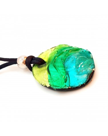 Pendentif vague en verre de Murano bijoux fantaisies fait à la main