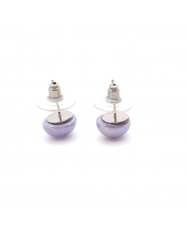 Boucles d'oreilles demi perle bijoux fantaisies artisans italiens