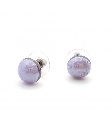 Boucles d'oreilles demi perle bijoux fantaisies artisans italiens