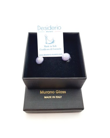 Boucles d'oreilles demi perle bijoux fantaisies artisans italiens