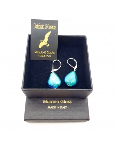 Boucles d'oreilles Berry en verre de Murano rose