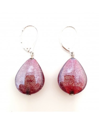 Boucles d'oreilles Berry en verre de Murano