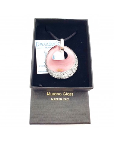 Grand pendentif Océan en verre de Murano bijoux fantaisies made in Italie