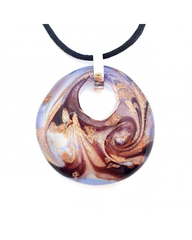 pendentif Arabesque en verre de Murano, bijoux fantaisies