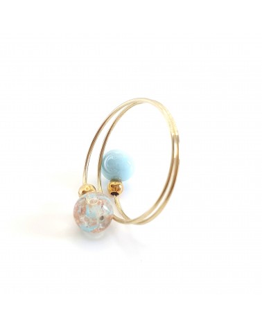 Bague Sublime en verre de Murano made in Italie