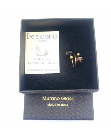 Bague Sublime en verre de Murano made in Italie