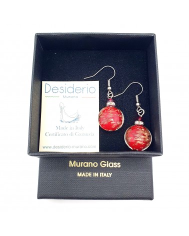 Boucles d'oreilles Monachella perle bijoux fantaisie verre de Murano bijoux Murano