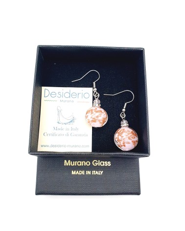 Boucles d'oreilles Monachella perle bijoux fantaisie verre de Murano bijoux Murano