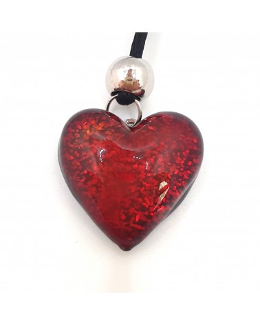 Pendentif cœur en verre de Murano bijoux fantaisie bijoux Murano