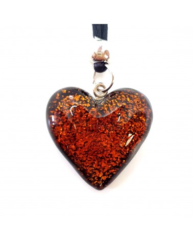 Pendentif cœur en verre de Murano bijoux fantaisie bijoux Murano