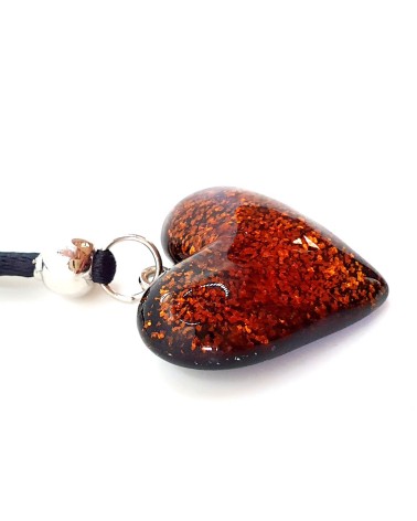 Pendentif cœur en verre de Murano bijoux fantaisie bijoux Murano