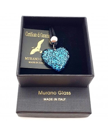 Pendentif cœur en verre de Murano bijoux fantaisie bijoux Murano