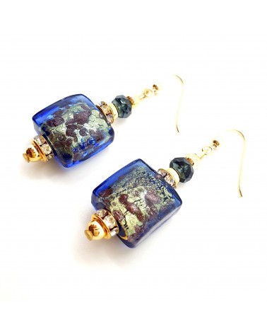 Boucles d'oreilles Lily en verre de Murano bijoux fantaisies artisans italiens