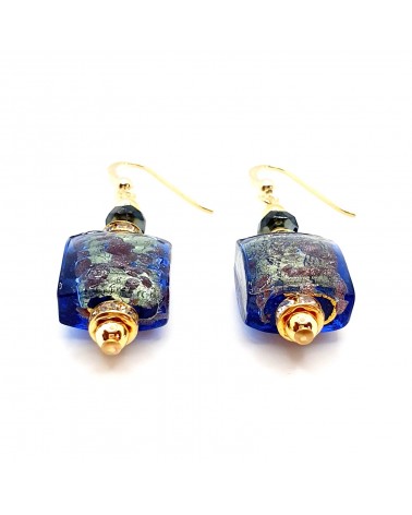 Boucles d'oreilles Lily en verre de Murano bijoux fantaisies artisans italiens