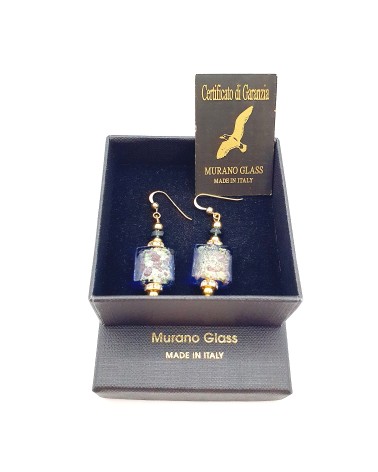 Boucles d'oreilles Lily en verre de Murano bijoux fantaisies artisans italiens